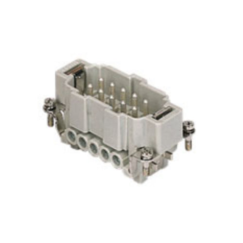 ITC CNEM10T, 16A Male Insert, 10+G Poles, Standard Screw Connection, 600V