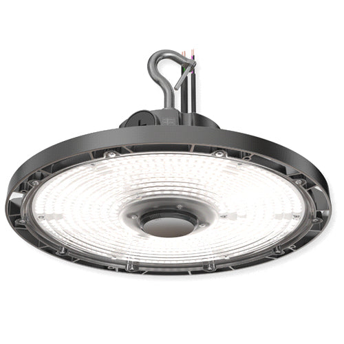 Lithonia Lighting CPRB SZ1 UVOLT SWW2 TLS DBL, Compact Pro LED Round High Bay, Switchable Lumens, 120-347V, 50/60Hz, Switchable White, Twist Lock Sensor, Matte Black