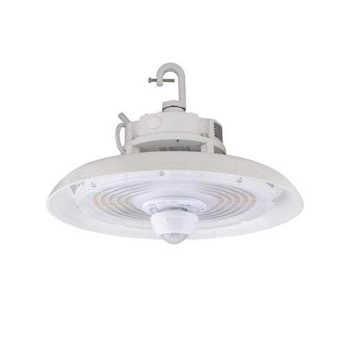 Current CRN2-1-LSCS-EDMV, Round 120-347V High Bay, 15,000/18,000/21,000 Selectable Lumens, 4000K/5000K Selectable CCT, 0-10V Dimming, Hook Mounted, 6FT Cord, White