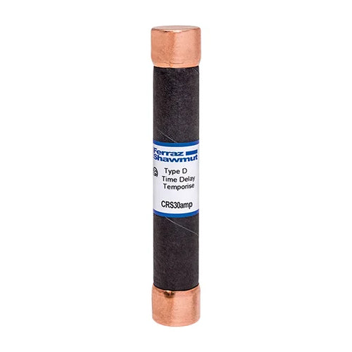 Mersen CRS30, Class H CRS Fuse, Time Delay, 600VAC, 30A, Ferrule Type