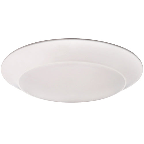 Lotus CSC3017-LED-15W-3K-WH, 6" Surface Mount LED Disk, Flicker Free, 120VAC, 3000K Soft White, 900 Lumens, Dimmable, White Trim