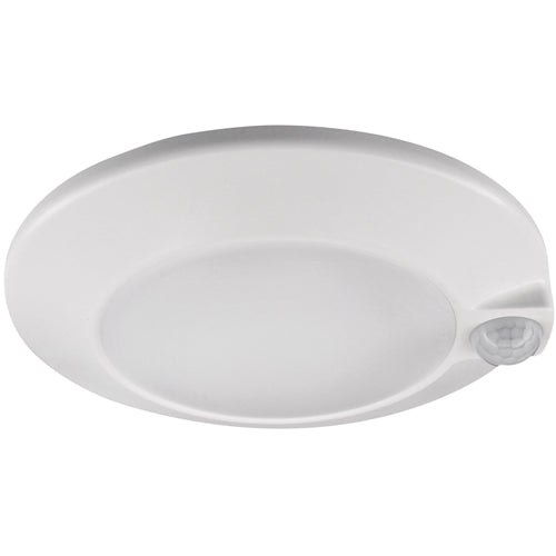 Lotus CSC3025-LED-PIR-3CCT-WH, 6" LED Closet Light with Motion Sensor, 120VAC, 15W, 3000/4000/5000K, 90+ CRI, White Trim