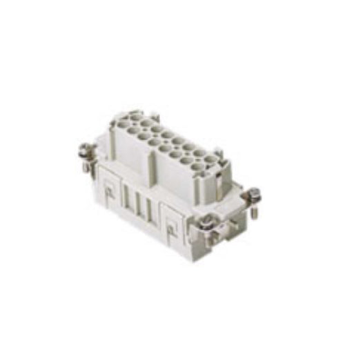 ITC CSEF16, 16A Female Insert, 16 Poles + Ground, Spring Connection, 600V