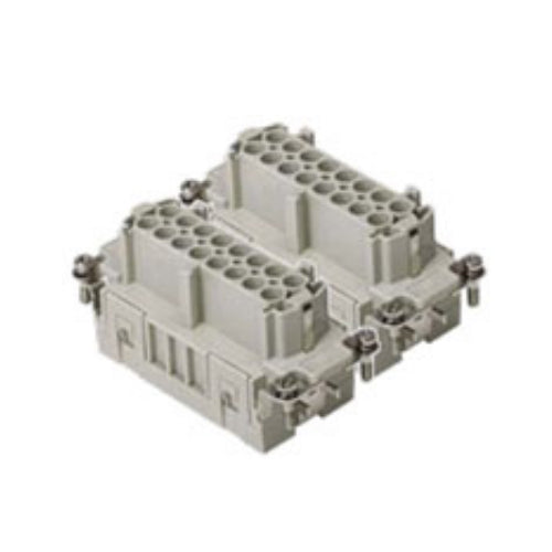 ITC CSEF16(#1-16) + CSEF16N(#17-32), 16A Female Insert, 32 Poles + Ground, Spring Connection,  600V