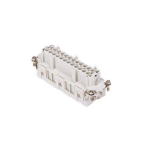 ITC CSEF24, 16A Female Insert,  24 Poles + Ground, Spring Connection, 600V