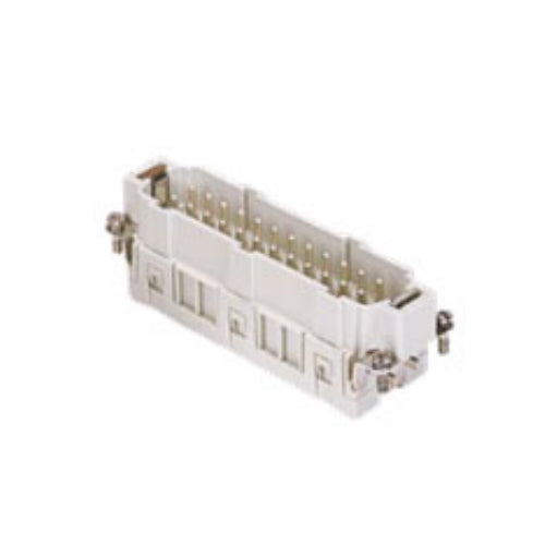 ITC CSEM24, 16A Male Insert,  24 Poles + Ground, Spring Connection, 600V