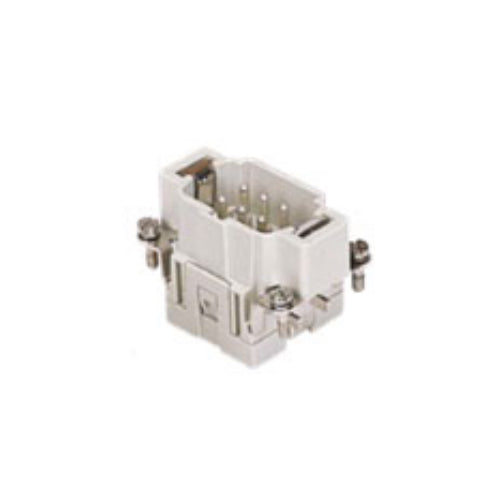 ITC CSEM06, 16A Male Insert, 6 Poles + Ground, Spring Connection, 600V