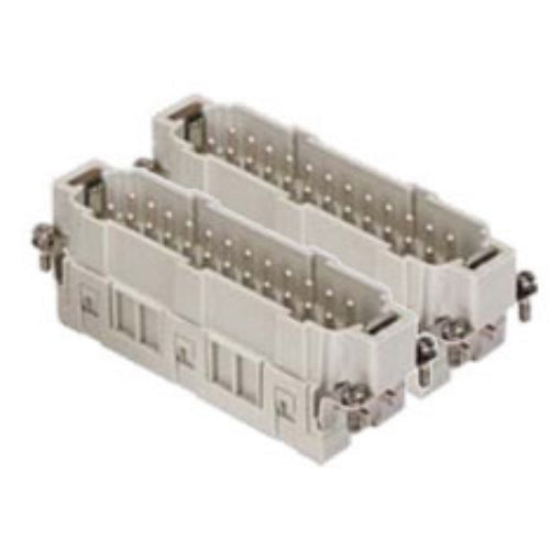 ITC CSEM24(#1-24) + CSEM24N(#25-48), 16A Male Insert, 48 Poles + Ground, Spring Connection, 600V