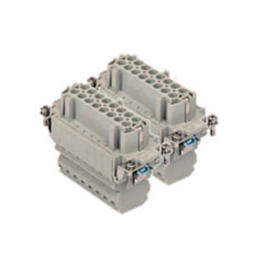 ITC CSSF16(#1-16) + CSSF16N(#17-32), 16A Female Insert, 32 Poles + Ground, Dual Spring Connection, 600V