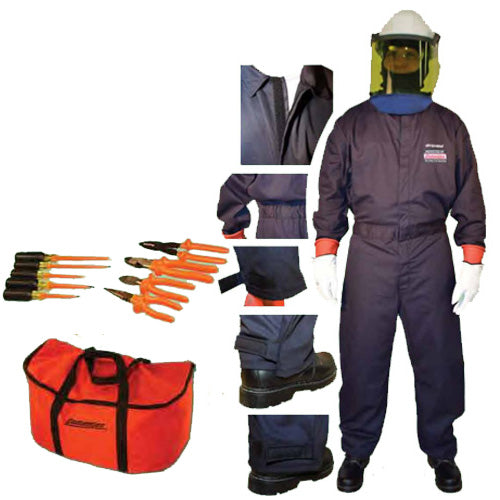 Comentex CSTCAK, 8.3 cal/cm² Task Wear, Coverall Kit (Navy)Plus Tools in a Standard Duffle Bag