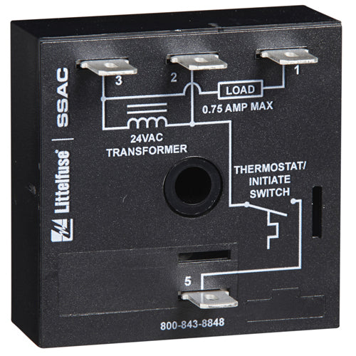 Littelfuse CT45S45, Delay on Make/Delay on Break Timer Series, 24VAC, Off-Delay, On-Delay Time Delay Relay SPST-NO (1 Form A) Fixed, 45 Sec Delay Chassis Mount