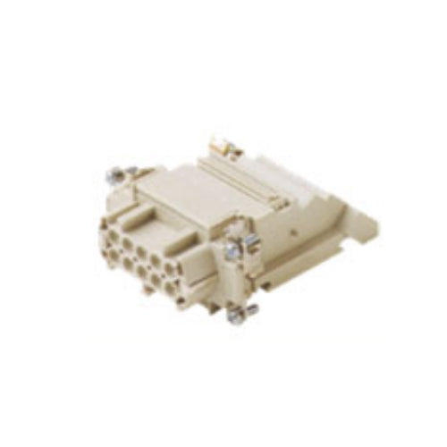 ITC CTF10L, 16A Female Insert, 10 + G Poles,  Left Configure, Screw Connection Inserts Mounted in Bulkhead Base, 600V