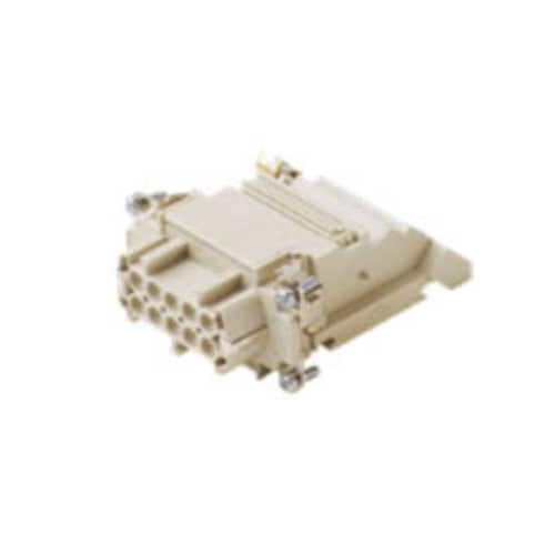 ITC CTF10R, 16A Female Insert, 10 + G Poles,  Right Configure,  Screw Connection Inserts Mounted in Bulkhead Base,  600V