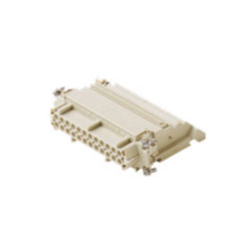 ITC CTF24L, 16A Female Insert, 24 + G Poles, Left Configure, Screw Connection Inserts Mounted in Bulkhead Base, 600V
