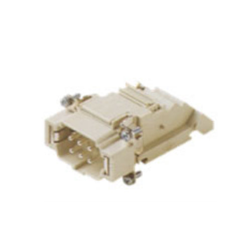 ITC CTM06L, 16A Male Insert, 6 + G Poles, Left Configure, Screw Connection Inserts Mounted in Bulkhead Base, 600V