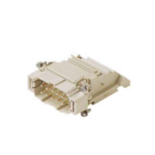 ITC CTM10R, 16A Male Insert, 10 + G Poles,  Right Configure,  Screw Connection Inserts Mounted in Bulkhead Base, 600V