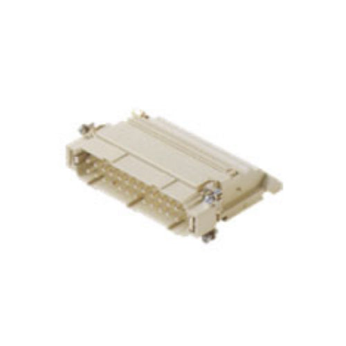 ITC CTM24RN(#25-48), 16A Male Insert, 24 + G Poles, Right Configure, Screw Connection Inserts Mounted in Bulkhead Base, 600V