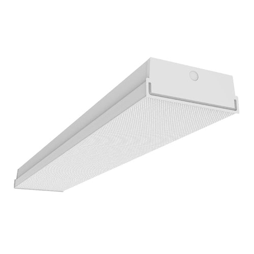 Current CWP4-A-LSCS, 4' x 9" Flat Lens Wrap, 3500K/4000K/5000K Switchable CCT, 4400/4850/5300 Switchable Lumens, Frosted Acrylic Lens, 0-10V Dimming, 80 CRI