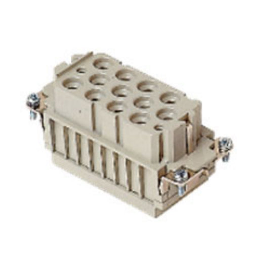 ITC CXF-12/2, MIXO Female Insert, 12x40A + 2x10A + G Poles, Crimp Inserts (CX & CD Contacts Sold Separately), 600V