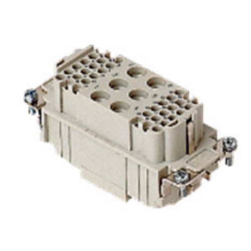 ITC CXF-6/36, MIXO Female Insert, 6x40A + 36x10A + G Poles, Crimp Inserts (CX & CD Contacts Sold Separately), 600V