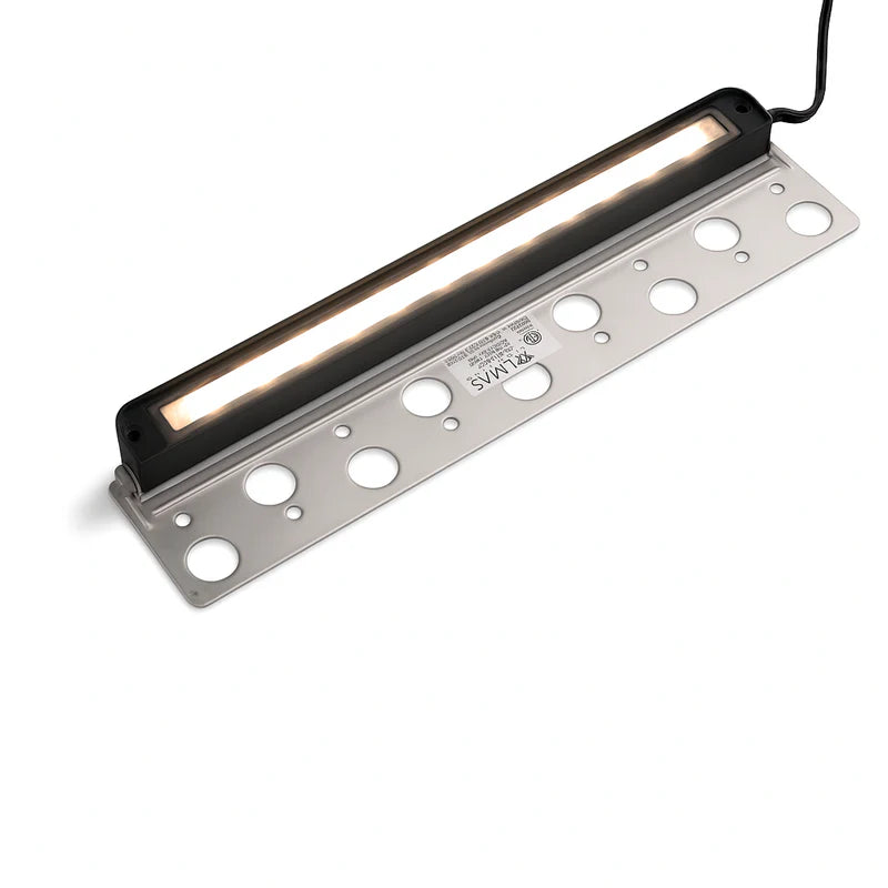 Almas Lighting HS-MB-404-MCT, ALMAS Citrine H4 Hardscape Light, 12'' Length, 7W, Multiple Color Temperture (5CCT), 95° Beam Angle, Metal Black