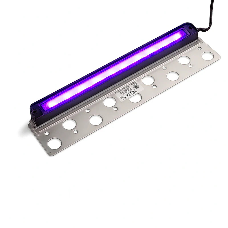 Almas Lighting HS-MB-404-RGBW, ALMAS Citrine H4 Hardscape Light, 12'' Length, 5W, Red Green Blue White (RGBW), 95° Beam Angle, Metal Black