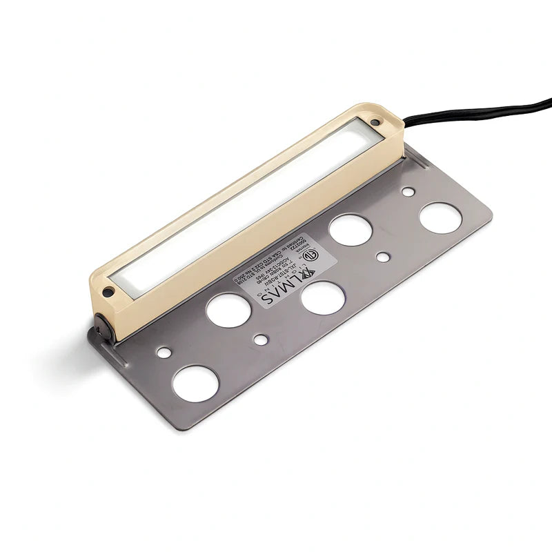 Almas Lighting HS-MBG-403-MCT, ALMAS Citrine H3 Hardscape Light, 7'' Length, 4.5W, Multiple Color Temperture (5CCT), 95° Beam Angle, Metal Beige