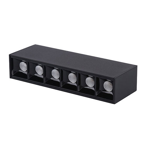 Canolight Cl-Dot06-2700-BL, Dot06 Standard Magnetic Light Head, 24VDC, 8W, 733 Lumens, 2700K Warm White, 34 Deg. Beam, Dimmable, Black