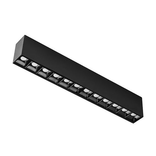 Canolight Cl-Dot12-4000-BL, Dot12 Standard Magnetic Light Head, 24VDC, 16W, 1440 Lumens, 4000K Cool White, 48 Deg. Beam, Dimmable, Black