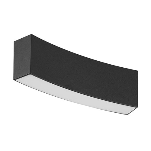 Canolight Cl-Linear16-D9-3000-BL, Linear16 Standard Curvy Magnetic Light Head, 7W, 485 Lumens, 3000K Soft White, 24VDC, Diffused Beam, Dimmable, Black