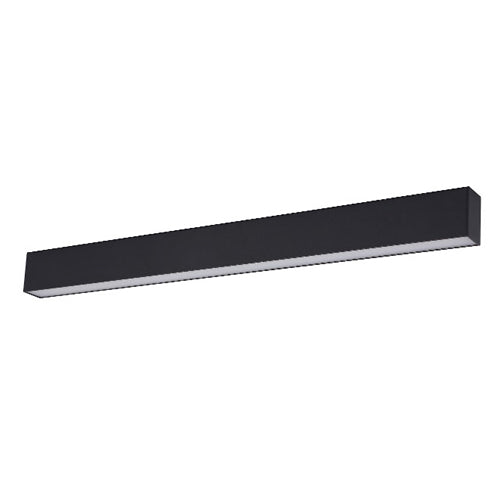 Canolight Cl-Linear96-3000-BL, Linear96 Standard Magnetic Light Head, 24VDC, 39W, 2550 Lumens, 3000K Soft White, Dimmable, Black