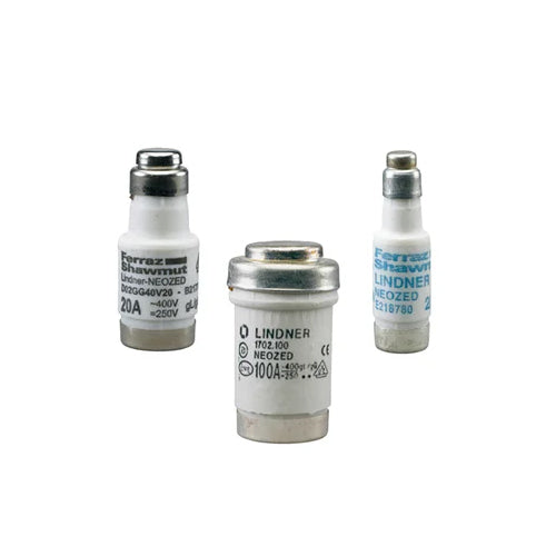 Mersen D02GG44V35, DIN D0 Fuse-link Neozed gG Size D02, 440VAC/250VDC, 35A, Black