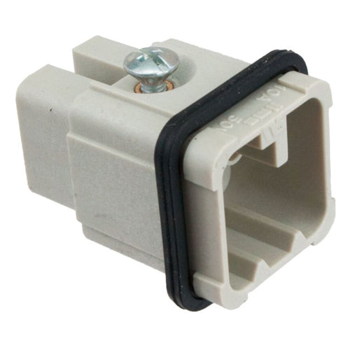 Techspan D08PC, D Series Multipole Connector, Crimp Contact Termination, Male Insert, 8 Poles+Ground, 10A 50VAC/120VDC, A Size Enclosure, Straight Mounting