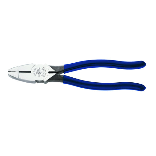 Klein Tools D201-8NE, Lineman's Pliers, Side Cutters with New England Nose, 8-Inch