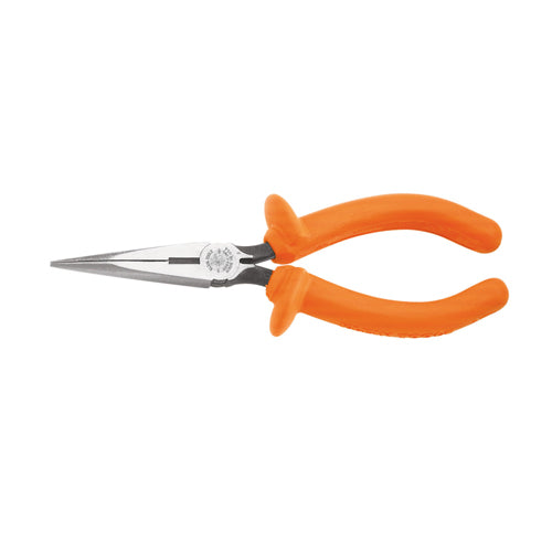 Klein Tools D203-7-INS, Pliers, Long Nose Side-Cutters, Insulated, 7-Inch