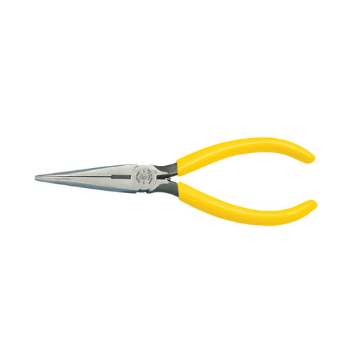 Klein Tools D203-7C, Pliers, Needle Nose Side-Cutters with Spring, 7-Inch