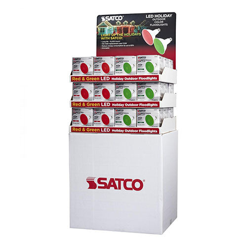 Satco D2111-2, PAR38 LED, 11.5W, 120V, Medium E26 Base, Containing 18 packs of S29480 & 18 packs of S29481