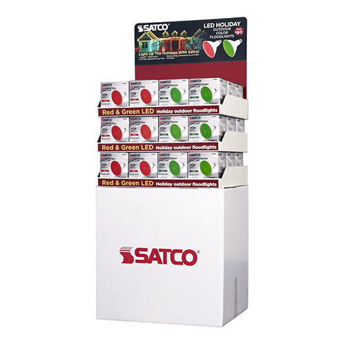 Satco D2111, PAR38 LED, 11.5W, 120V, Medium E26 Base, Containing 18 packs of S29480 & 18 packs of S29481
