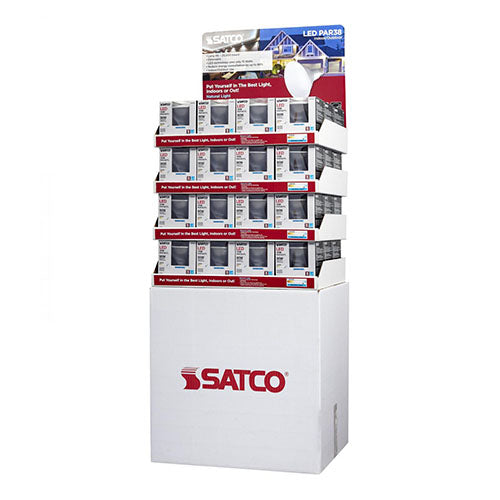 Satco D2113, PAR38 LED, 15W, 120V, 1200 Lumens, 5000K Natural Light, Medium E26 Base, Containing 48 packs of S29449