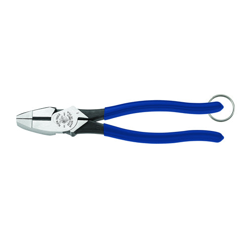 Klein Tools D213-9NETT, Pliers, High-Leverage Side Cutters, Tether Ring