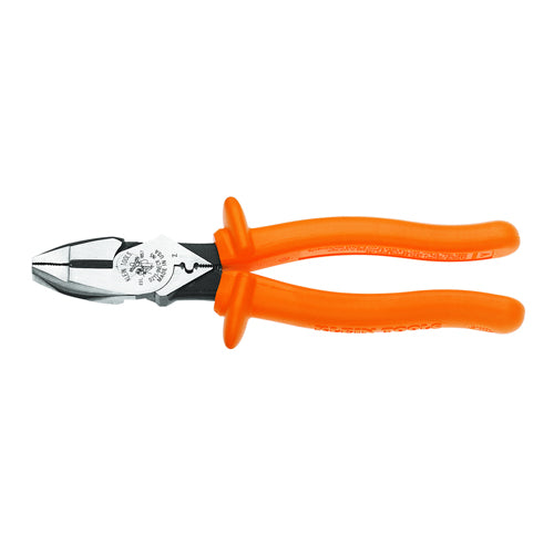 Klein Tools D2139NECRINS, Cutting Crimping Pliers, Insulated, 9-Inch