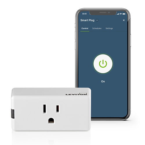 Leviton D215P-1BW, Decora Smart Wi-Fi Mini Plug-in (2nd Gen) Switch, Neutral Wire Required, 15A General Use, 1500W Incandescent/Haloge, 3/4 HP Motor