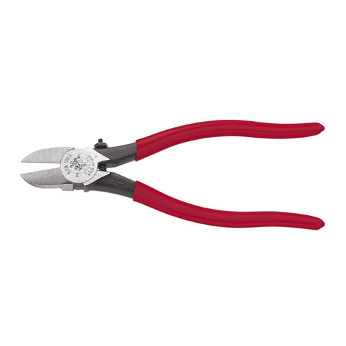 Klein Tools D227-7C, Diagonal Cutting Pliers, Spring-Loaded, Plastic Cutting, 7-Inch