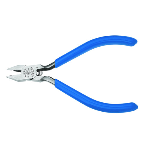 Klein Tools D230-4C, Diagonal Cutting Pliers, Electronics Nickel Ribbon Wire Cutter, 4-Inch