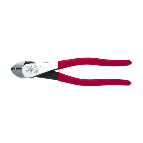 Klein Tools D243-8, Diagonal Cutting Pliers, High-Leverage, Stripping, 8-Inch
