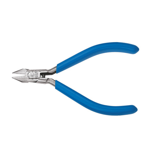Klein Tools D295-4C, Diagonal Cutting Pliers, Electronics, Tapered Nose, Mini Jaw, 4-Inch