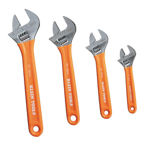 Klein Tools D5074, Extra-Capacity Adjustable Wrenches, 4-Piece