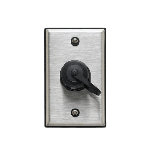 Leviton D670K-1S1, Duraport Industrial Outlet Kit, Single Gang, 1-Port, Stainless Steel