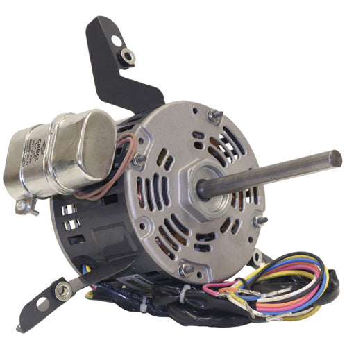 Rotom DD-030, Direct Drive Fan Coil Motor, Sleeve Bearing, 1/6 HP, 115 Volts, 2.6 Amps, 5MFD Capacitor, 5/950 Spd/RPM, CCW Rotation, 1/2''×4.5'' Shaft