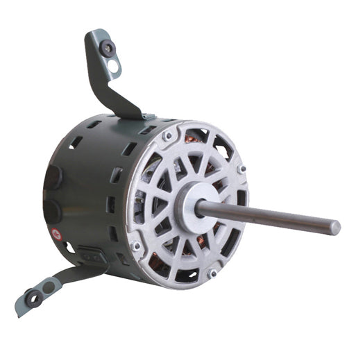 Rotom DD-034, 5.5'' Flex Mount Direct Drive Motors, PSC Type, Sleeve Bearing, 1/4 HP, 115 Volts, 3.6 Amps, 5MFD Capacitor, 4/1075 Spd/RPM, Reversible Rotation, 1/2''×6'' Shaft
